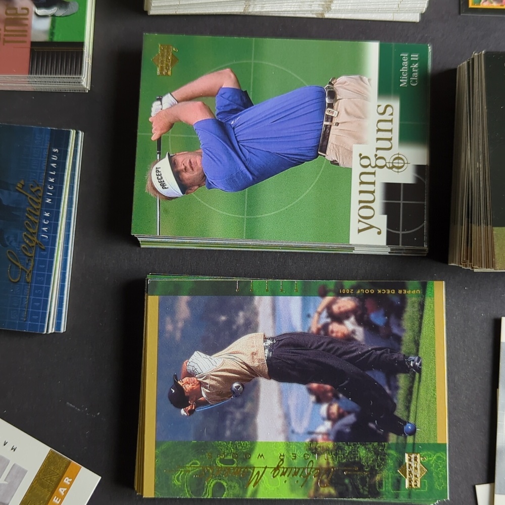 Large lot 2001 Upper Deck golf cards Tiger Woods Tiger Tales Victory Mar - Picture 10 of 16